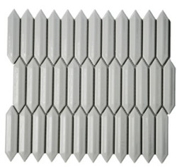 Roca CC Mosaics Plus White Bright 3D Picket Mosaic